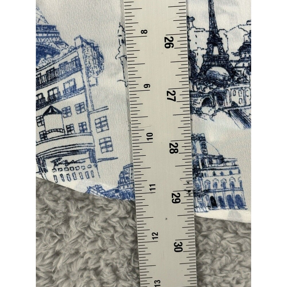 Karl Lagerfeld Women Roll Tab Long Sleeve Paris‎ Shirt Whimiscal White L - Picture 6 of 9